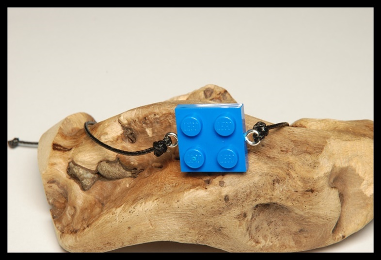 Bransoletka lego niebieska