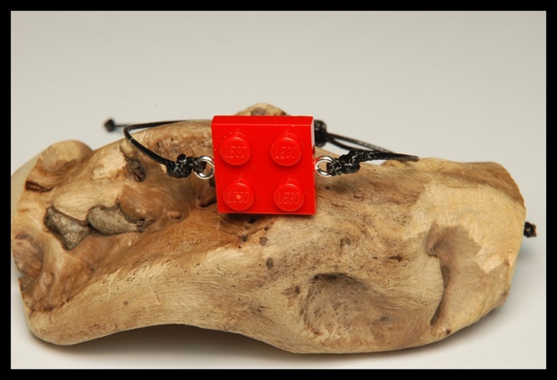 Bransoletka lego czerwona