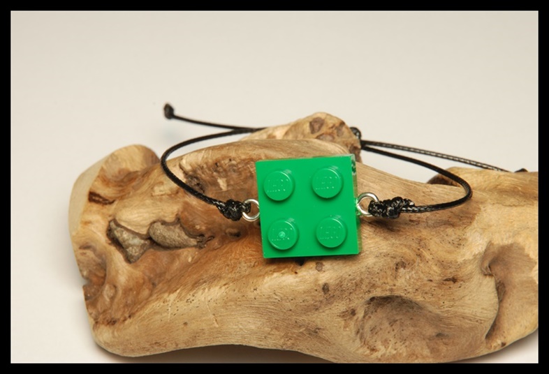 Bransoletka lego zielona