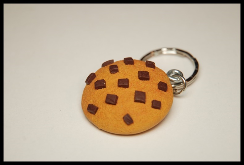 Brelok ciastko z czekoladą