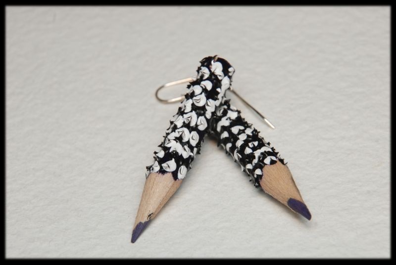 Kolczyki kredki jeże