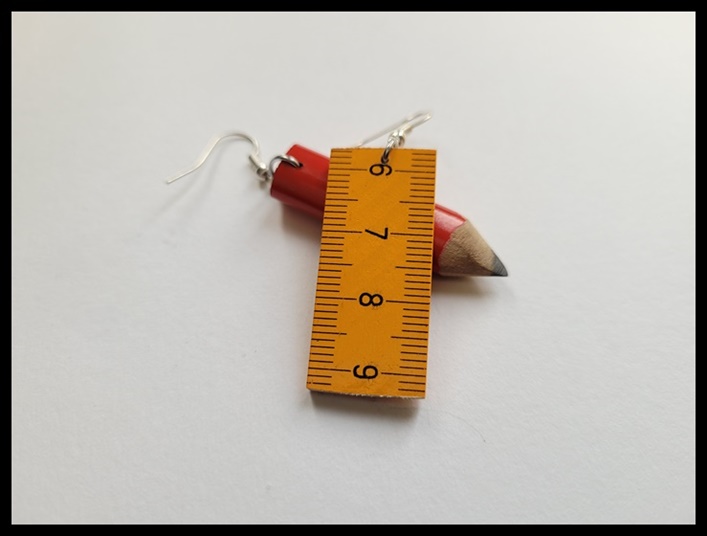 Kolczyki  zestaw kreślarski