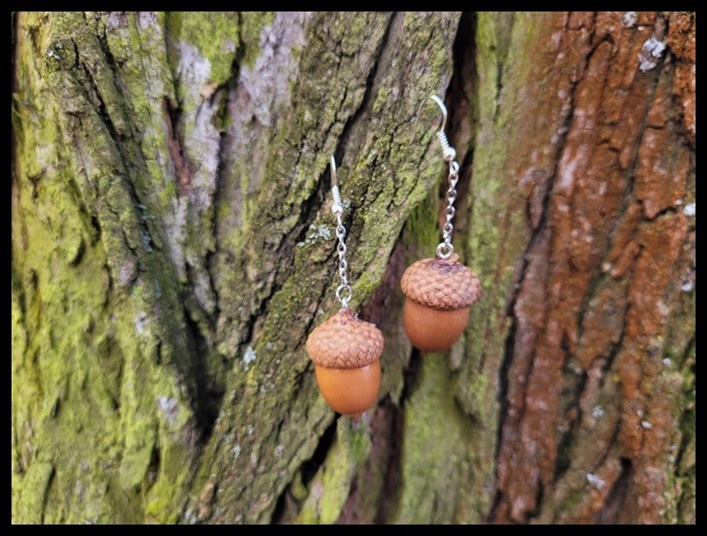 Kolczyki żołędzie