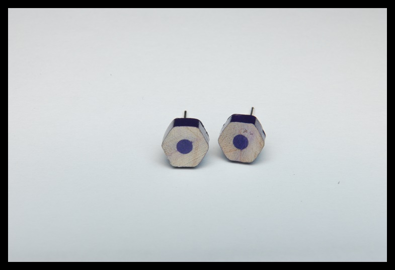 Kolczyki wkrętki kredki