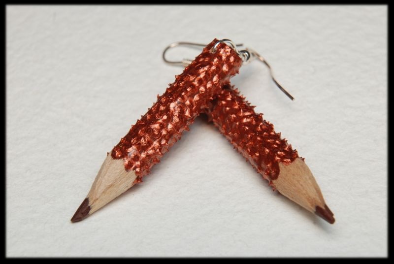 Kolczyki kredki jeże