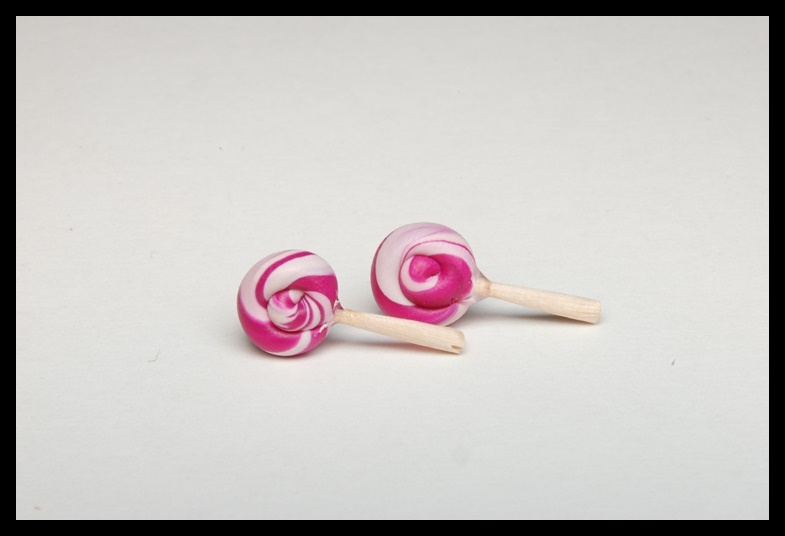 Kolczyki wkrętki lizaki