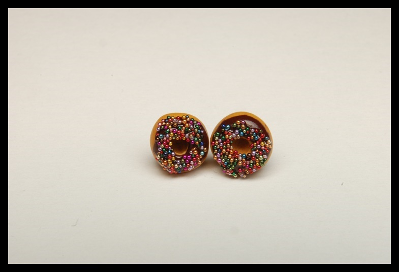 Kolczyki wkrętki donaty