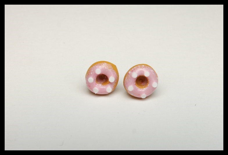 Kolczyki wkrętki donaty