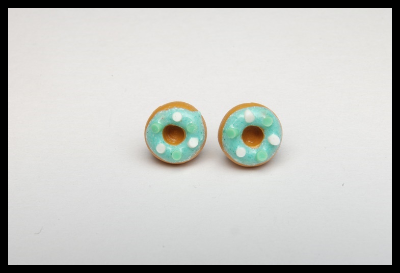 Kolczyki wkrętki donaty