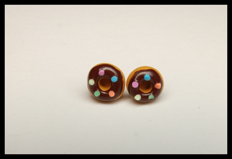 Kolczyki wkrętki donaty