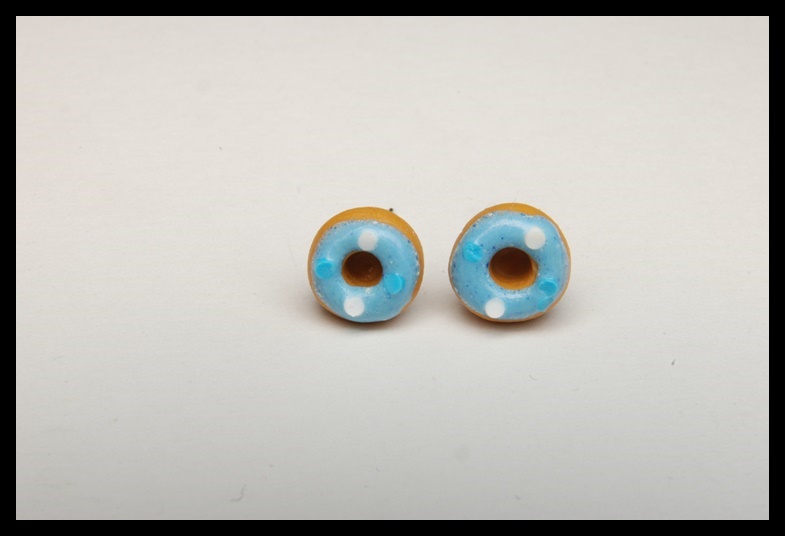 Kolczyki wkrętki donaty