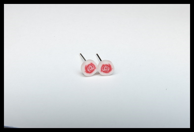 Kolczyki wkrętki kwiatki