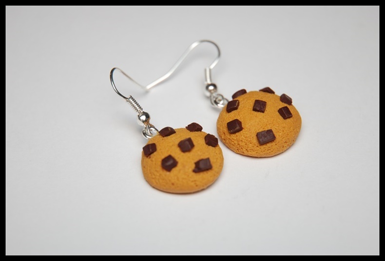 Kolczyki ciastka pieguski