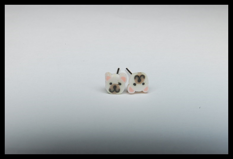 Kolczyki wkrętki misie