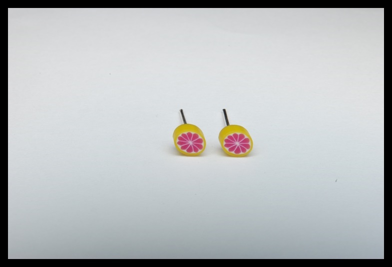 Kolczyki wkrętki grejpfuty