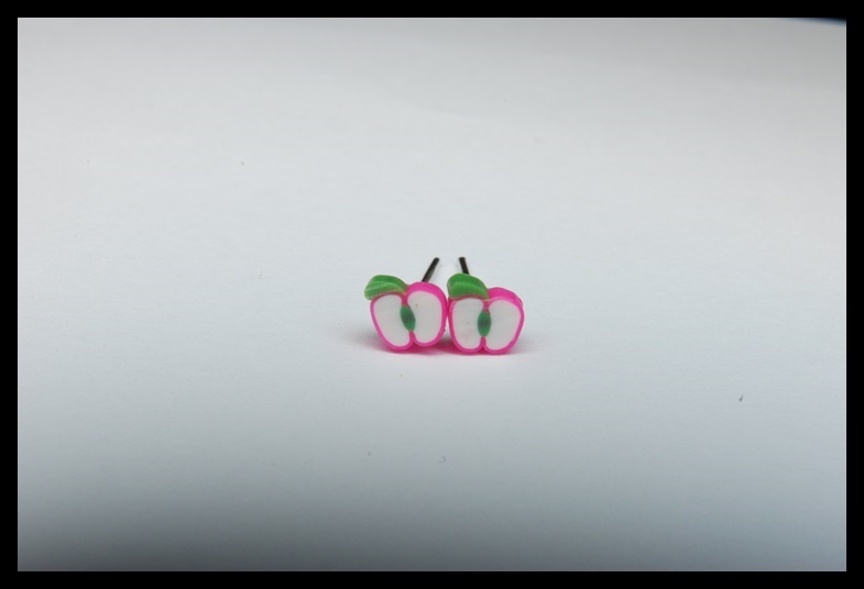 Kolczyki wkrętki jabłka