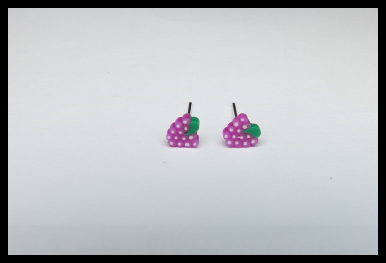 Kolczyki wkrętki winogrona