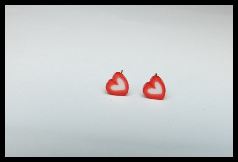 Kolczyki wkrętki serca