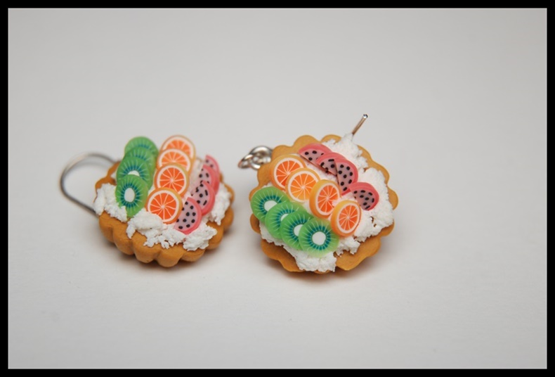 Kolczyki tarty owocowe