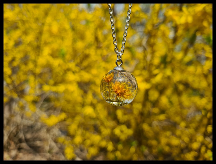 Wisior kulka z glixią