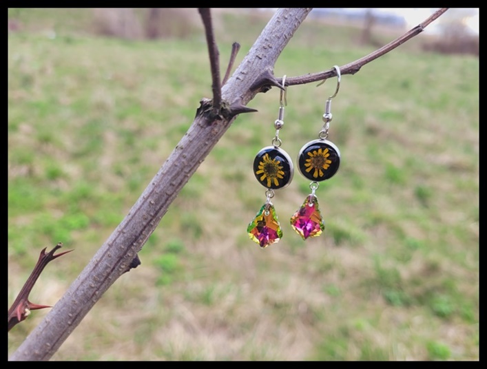 Kolczyki z sanvitalią