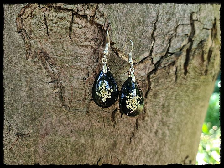 Kolczyki łezki kwieciste