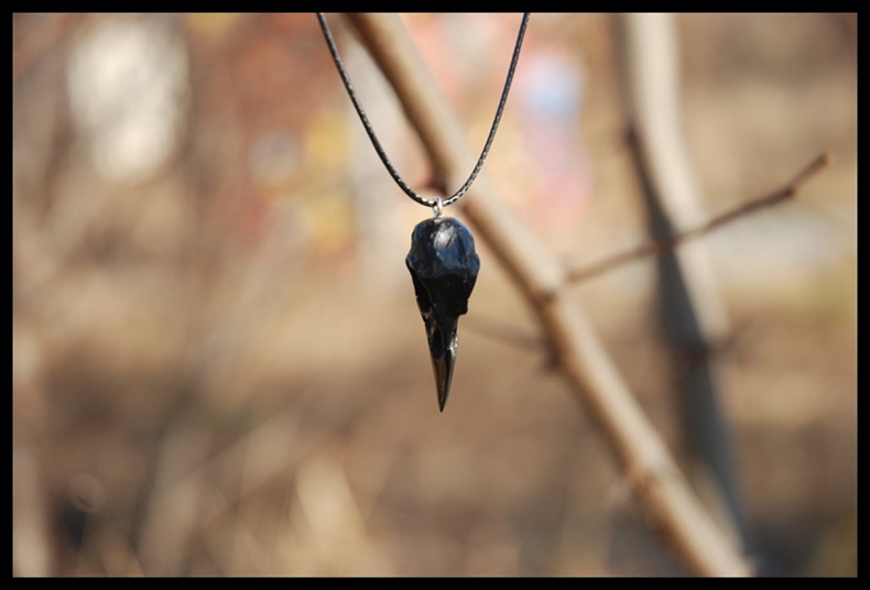 Wisior czaszka ptasia