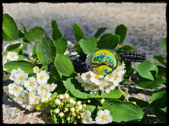 Bransoletka z kameleonem