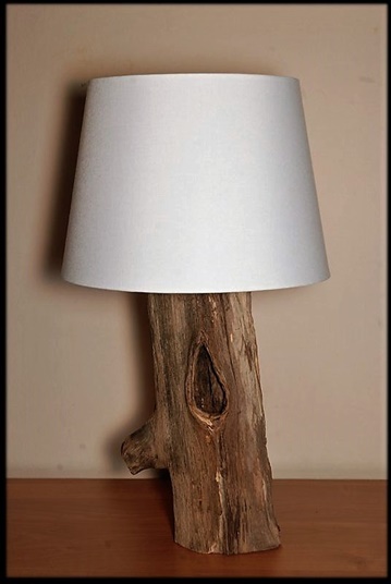 Lampa drewniana