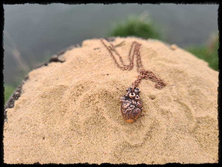 Wisior miedziane serce