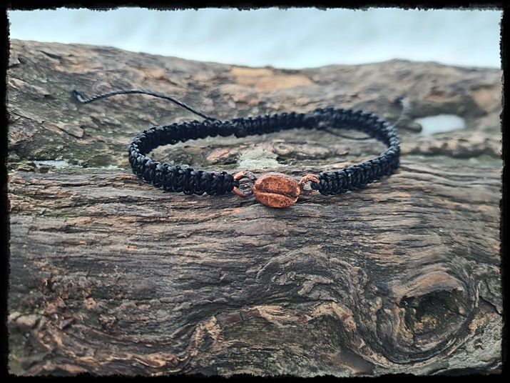 Bransoletka miedziana kawa