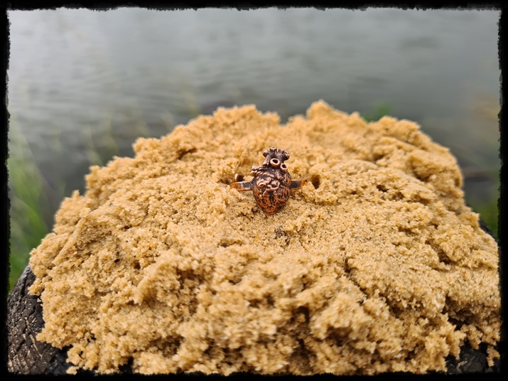 Pierścionek miedziane serce