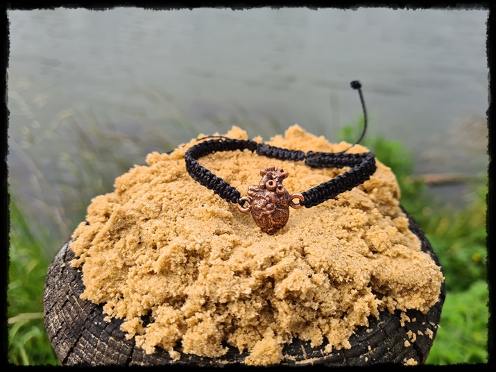 Bransoletka miedziane serce